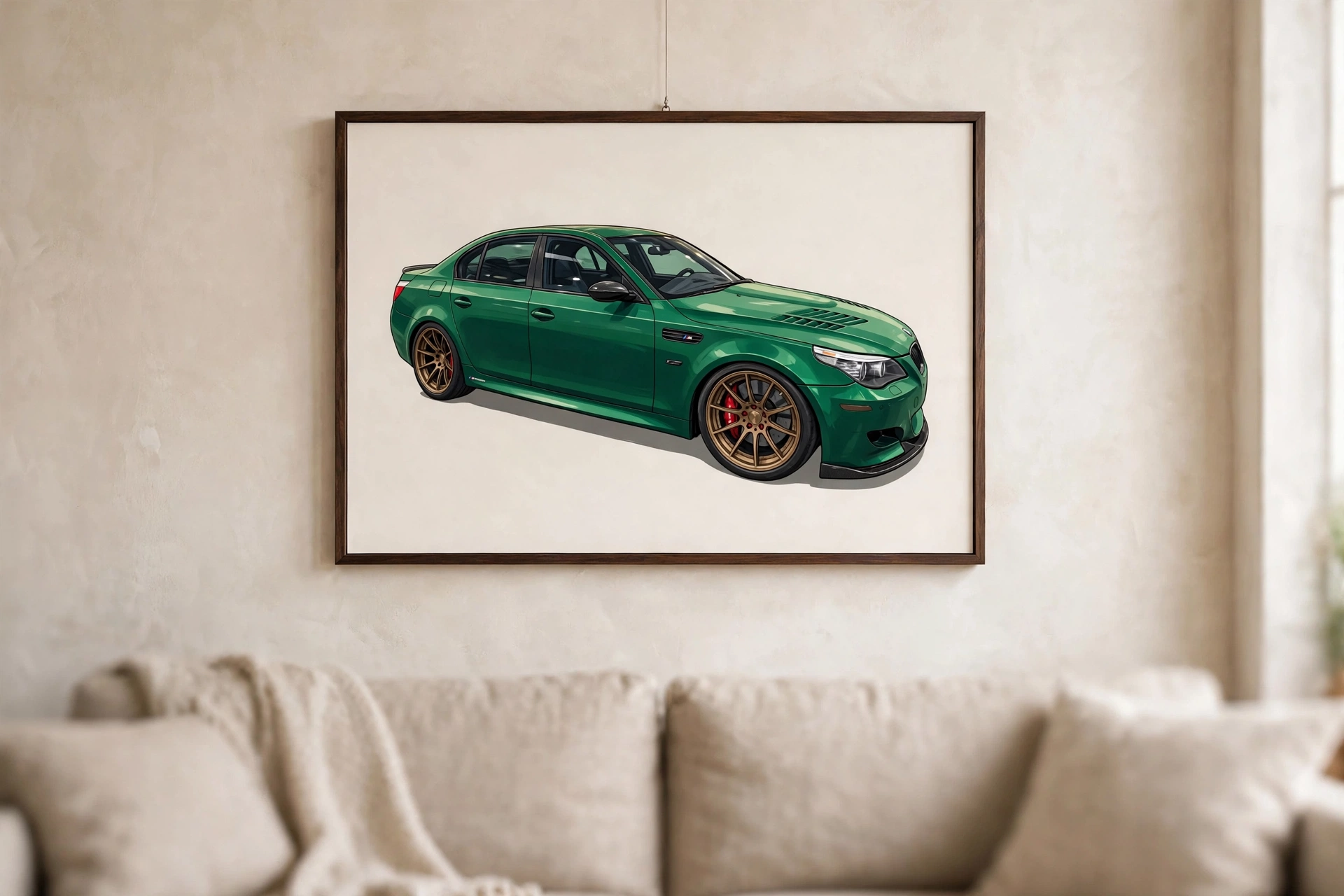Emerald Street Build — Canvas print 24"×16"